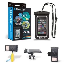 KIT COMPLET POCHETTE ETANCHE SMARTPHONE SEAWAG NOIRE NOIR/BLEU 10 KIT COMPLET POCHETTE ETANCHE SMARTPHONE SEAWAG NOIRE NOIR/BLEU -Kayak Aventure Soldes kit complet pochette etanche smartphone seawag noire noir bleu 1