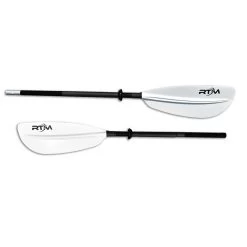PAGAIE ROTOMOD FIBRE ELEGANCE BLANCHE 2 PARTIES 220 CM -Kayak Aventure Soldes pagaie rotomod fibre elegance blanche 2 parties 220 cm 2