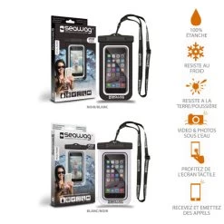 POCHETTE ETANCHE SMARTPHONE SEAWAG NOIRE -Kayak Aventure Soldes pochette etanche smartphone seawag noire 1
