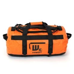Sac De Voyage étanche DUFFEL BAG 90L HOWZIT - ORANGE -Kayak Aventure Soldes sac de voyage etanche duffel bag 90l howzit orange black 11