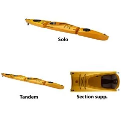 SECTION SUPPLEMENTAIRE POINT 65°N AIRSEAT MERCURY GTX JAUNE -Kayak Aventure Soldes section supplementaire point 65n airseat mercury gtx jaune 4