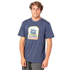 T-SHIRT RIP CURL DESTINATION ANIMALS BLEU MARINE
