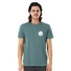 T-SHIRT RIP CURL WETTIE ESSENTIAL BLEU GRIS -Kayak Aventure Soldes t shirt rip curl wettie essential bleu gris