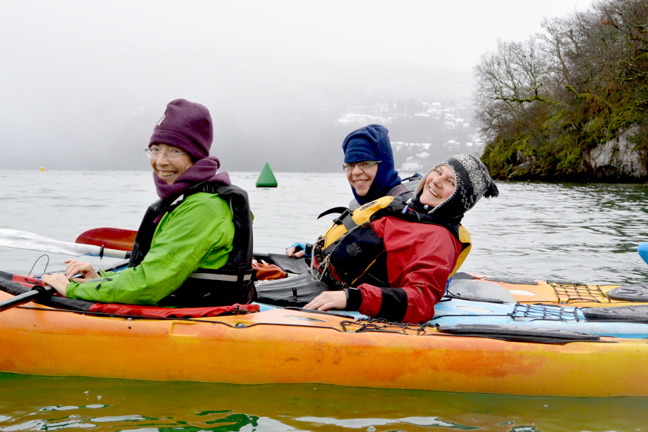 Kayak Aventure Soldes -Kayak Aventure Soldes 366 Lac du Bourget 1er fev 2015 131051 lac Chindrieux Plage de Chatillon Cathy Annie